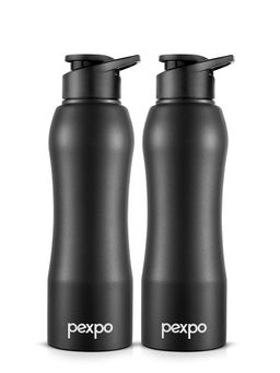 Pexpo - Bistro Black Knight Stainless Steel Fridge Bottle/Sipper - 1000 Ml