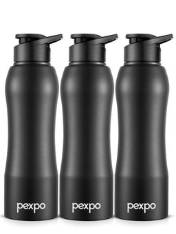 Pexpo - Bistro Black Knight Stainless Steel Fridge Bottle/Sipper - 1000 Ml