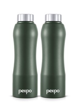 Pexpo - Bistro Military Green Stainless Steel Fridge Bottle - 1000 Ml