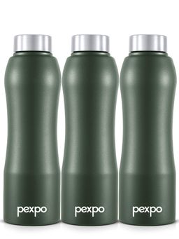 Pexpo - Bistro Military Green Stainless Steel Fridge Bottle - 1000 Ml