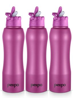 Pexpo - Belly Purple Plum Stainless Steel Fridge Bottle - 1000Ml