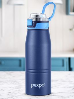 Pexpo - Atlas Denim Blue Stainless Steel Vacuum Insulated Hot & Cold Flask - 740Ml