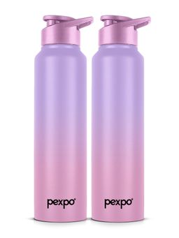 Pexpo - Craft Purple+Pink Stainless Steel Fridge Bottle - 1000Ml