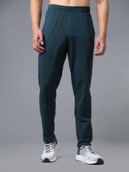 Technosport - Men Teal Solid Sports Trackpant