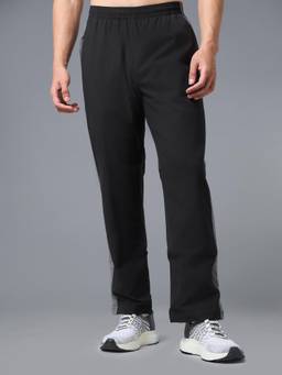 Technosport - Men Black Loose Fit Sports Trackpant