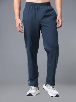 Technosport - Men Navy Blue Loose Fit Sports Trackpant