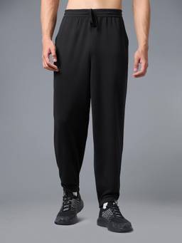 Technosport - Men Black Solid Sports Joggers