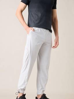 STRCH - Men Light Grey Regular Fit Training Trackpant