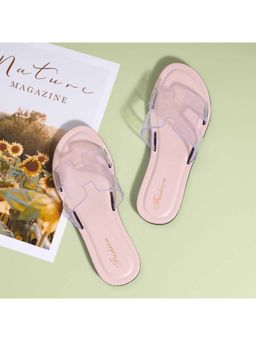 Drunken - Women Pink Eva Round Toe Non Slip Sliders