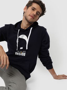 Campus Sutra - Men Printed Stylish Hooded Sweatshirts