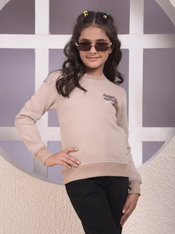 CRIMSOUNE CLUB - Girls Beige Sweatshirt