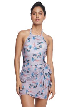 La Intimo - Agatti Halter Bodysuit With Coverup