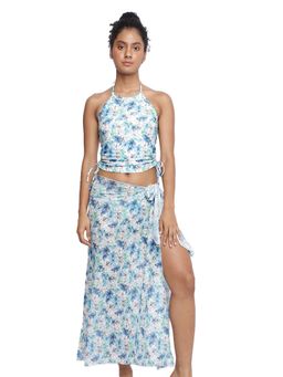 La Intimo - Chetlat Halter Tankini Bikini Top With Panty With Coverup