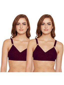 Bodycare - Pack of 2 B-C-D Cup Bra In Maroon Colour