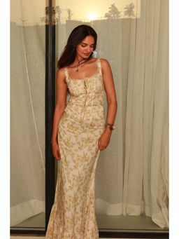 Old Marigold - Cream Sierra Green Cotton Floral Co-Ord (Set of 2)