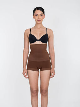 Shapercult - High Waist Shaper BoyShorts -Brown