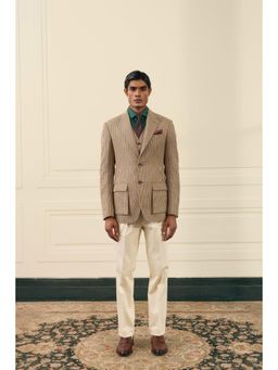Gargee Designers - Houndstooth Heritage Beige Blazer