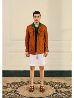 Gargee Designers - Utility Cotton Rust Shacket