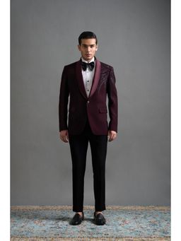 Gargee Designers - Amrit Wine Tuxedo And Pant
