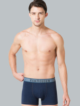 Van Heusen Innerwear - Men Denim Jacquard Waist Trunks - Navy