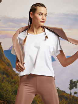 LC WAIKIKI - Crew Neck Outdoor Activewear T-Shirt Off-White