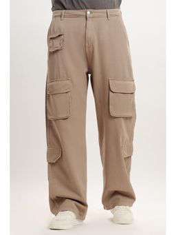 FREAKINS - Brown Cargo Jeans