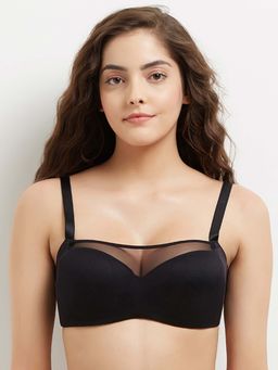 Wacoal - Contour Padded Wired Full Coverage Mesh Fashion Bra - Black