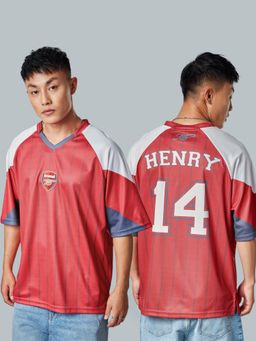 The Souled Store - Arsenal Fc - Henry 14 Polyester Men Oversized T-shirt