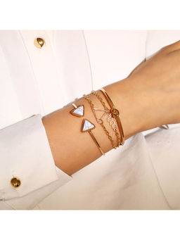 PRITA - Fashionary Combo Gold Plated Trendy Bracelets