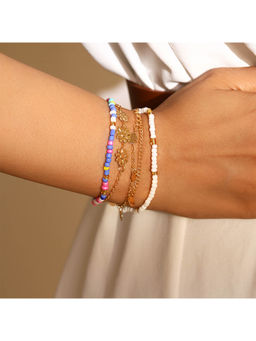 PRITA - Fashion Multi Bracelet Gold Plated Adjustable Bracelets