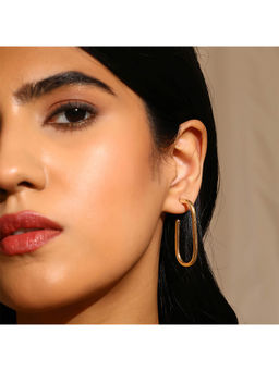 Priyaasi - Fashiony Ring Shape Stylish Hoop Earrings