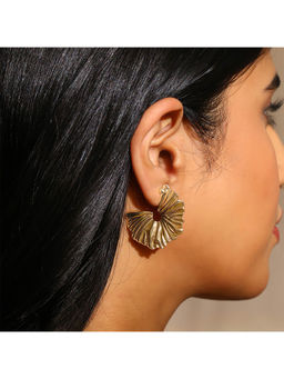 Priyaasi - Contemporary Floral Fashion Hoop Style Earrings