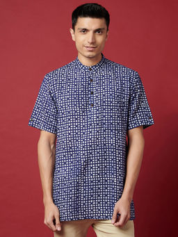 Fabindia - Cotton Dobby Printed Short Kurta