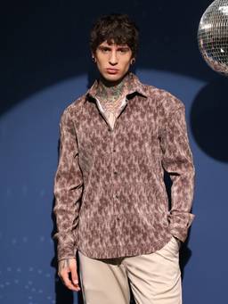 CAHOOT - Russet Brown Faded Corduroy Relaxed Shirt