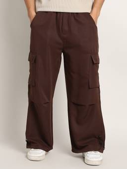 CAHOOT - Chocolate Brown Parachute-Relaxed Cargo