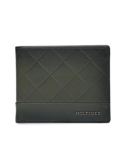 Tommy Hilfiger - Men's Global Coin Leather Wallet Kornos - Olive