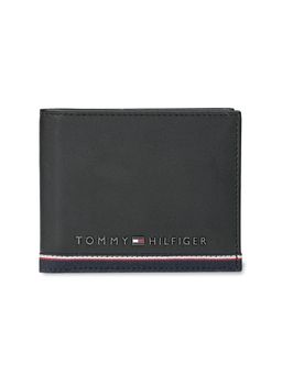 Tommy Hilfiger - Men's Global Coin Leather Wallet Acre - Black