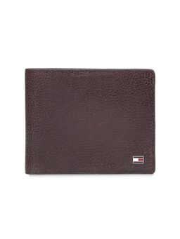 Tommy Hilfiger - Men's Global Coin Leather Wallet Damme - Brown