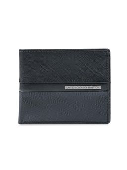 United Colors of Benetton - Men's Global Coin Leather Wallet Bielefeld - Black