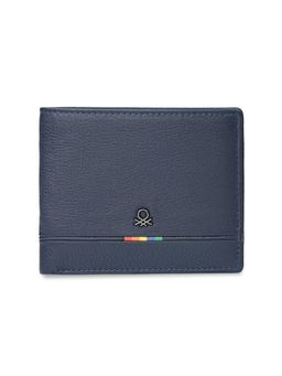 United Colors of Benetton - Men's Global Coin Leather Wallet Forssa - Navy