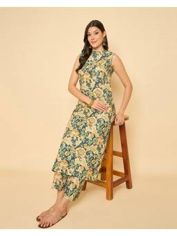 Gahan - Green Rayon Digttal Print Kurta & Palazzo