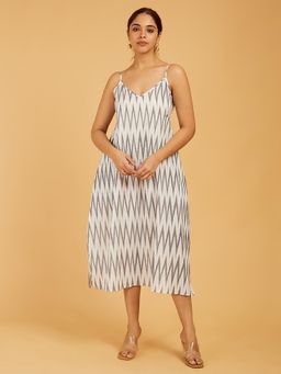 Cyan - Handloom Ikat Dress