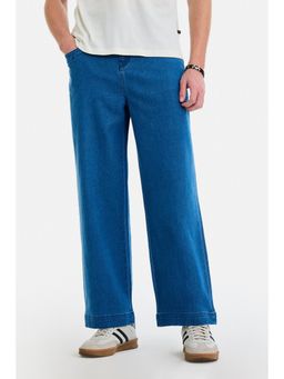 Snitch - Blue Denim Relaxed Casual Jeans for Men