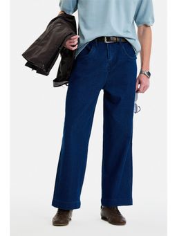 Snitch - Dark Blue Denim Relaxed Casual Jeans for Men
