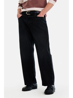 Snitch - Black Denim Baggy Casual Jeans for Men
