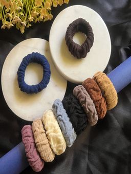 JEWELZ - Women Slim Solid Colors Rubber Hair Ties