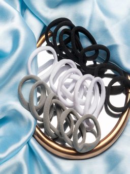 JEWELZ - Women Soft Elastic Rubber Bands Hair Ties