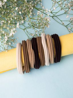 JEWELZ - Women Multi-Color Solid Soft Hair Ties
