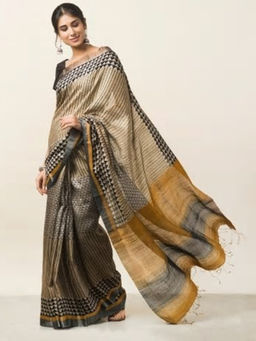 Fabindia - Silk Hand Block Print Sari