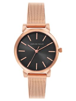 Carlos Philip - Women's Black Analog Watch (Aurora Series 1707-1) (M)